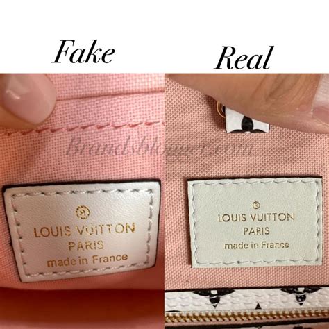 how to spot a fake louis vuitton from a far|authentic louis vuitton label.